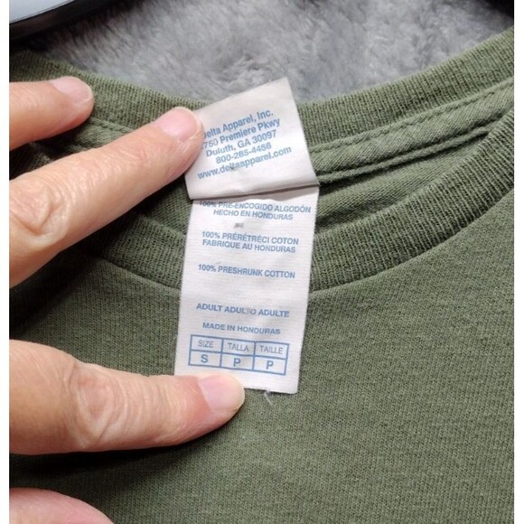 Call Of Doodie Pecial Plops Small T-Shirt Army Green Graphic Short Sleeve - Picture 4 of 7